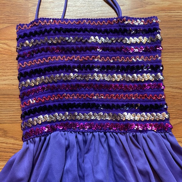 BLUE SPARKLY MAXI DRESS - Picture 3 of 3